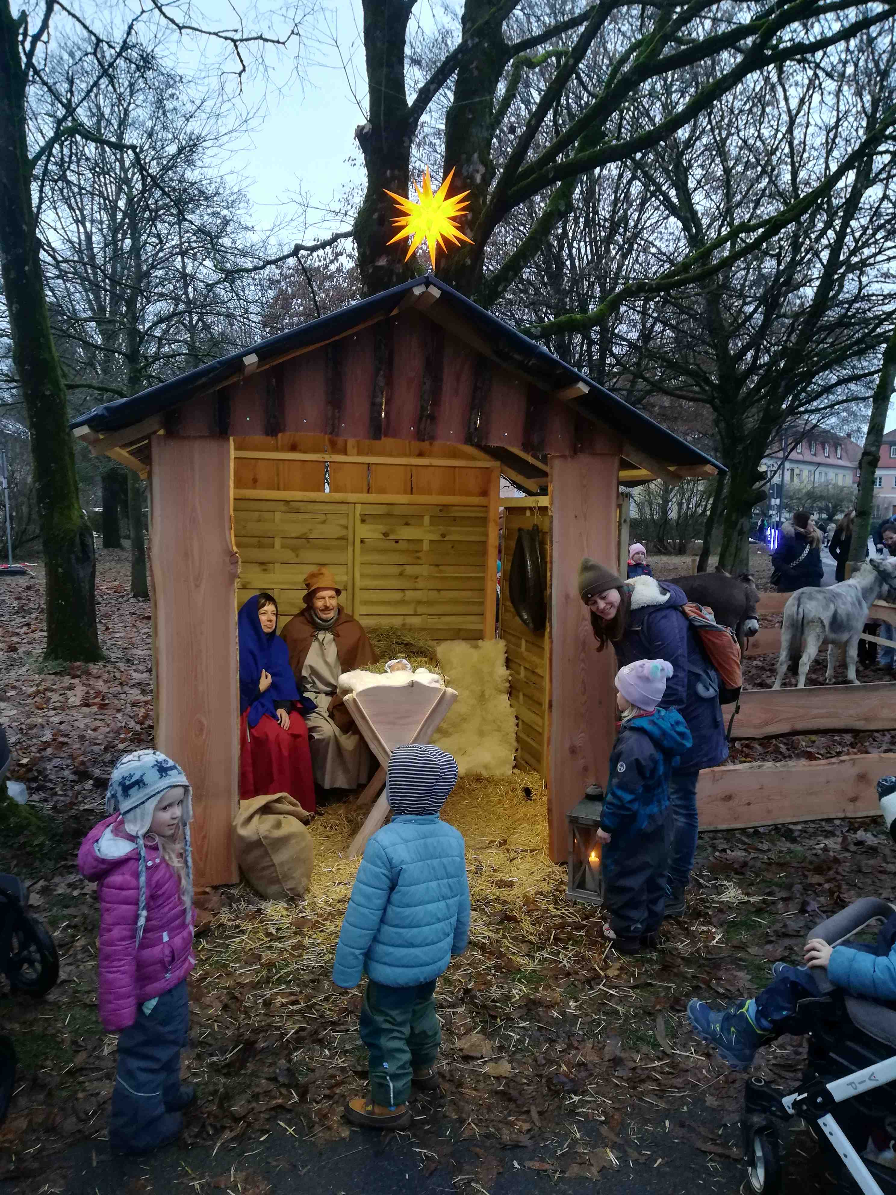 Lebendige Krippe am 7.12. in Weissenau